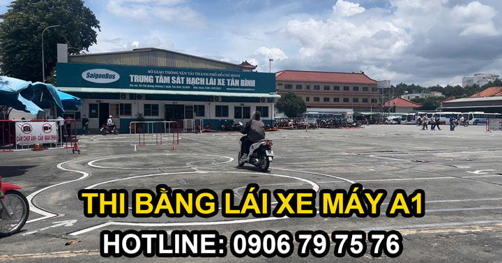 thi bằng lai xe máy a1