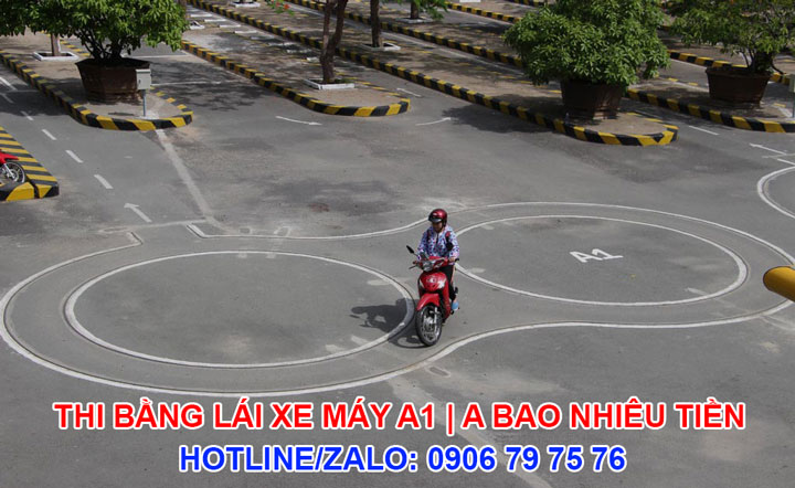 thi bang lai xe may a1 a bao nhieu tien
