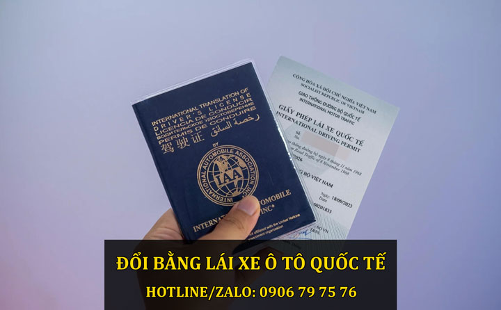 đổi bằng lái xe quốc tế