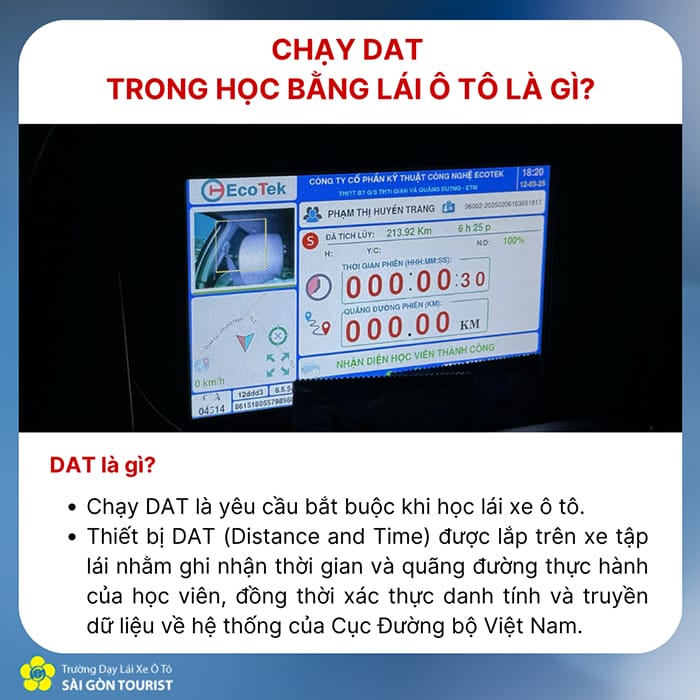 chạy dat trong học bằng lái xe ô tô là gì